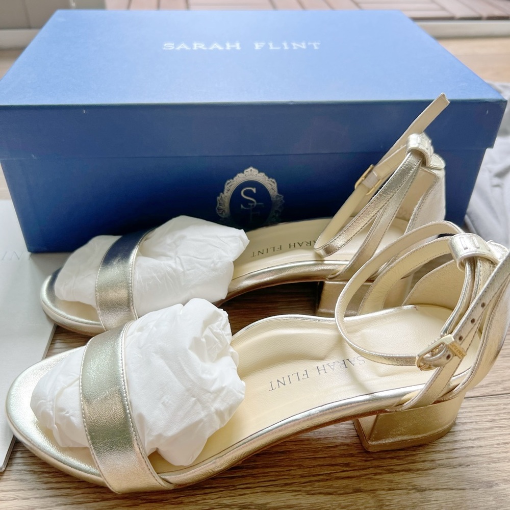 Sarah Flint Perfect Block Sandal 30
Gold nappa